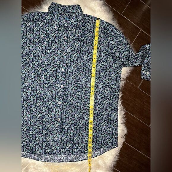 Alan Flusser paisley print button down sz XL - Picture 6 of 7